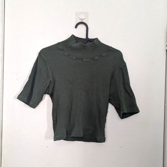 Big Bud Press Half Sleeve Essential Green Turtleneck Size Small - Picture 3 of 6